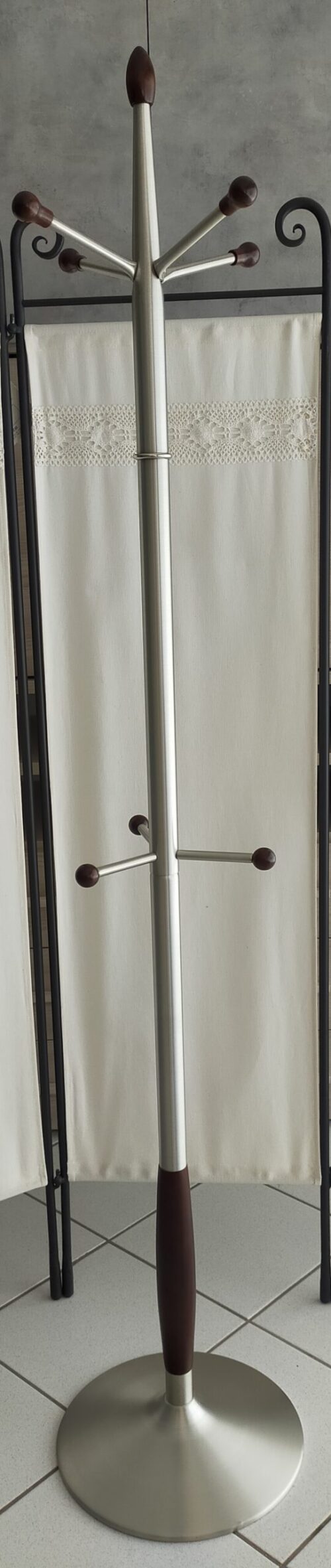 Appendiabiti alluminio e legno