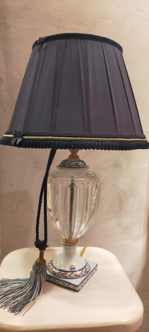 Lampada cristallo e ceramica